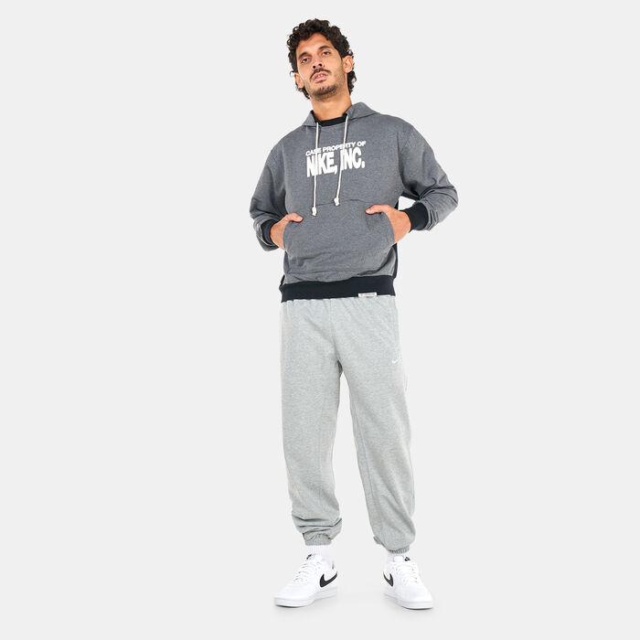 Nike Men's Dri-FIT Standard Issue Pullover Basketball Hoodie Grey image number 2