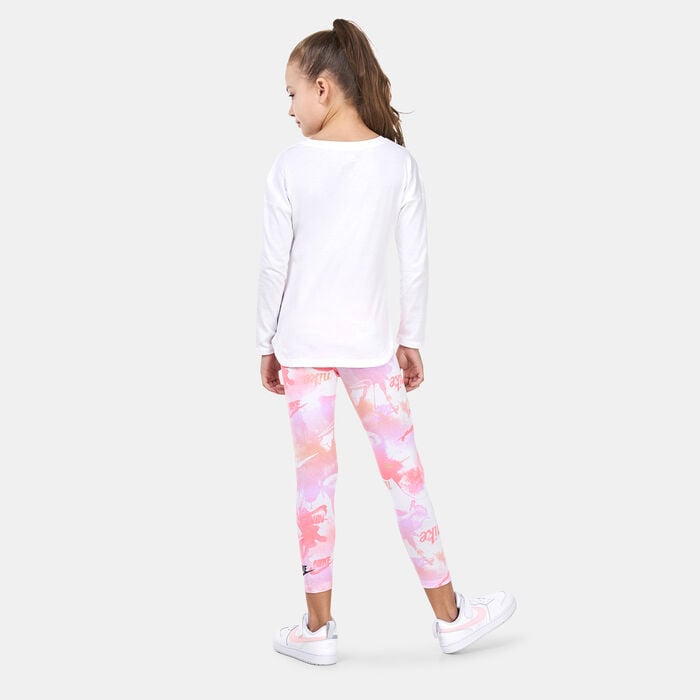 Nike Kids' Summer Daze Tunic And Leggings Set (Young Kids) Pink Nike Kids' Summer Daze Tunic And Leggings Set (Young Kids) Pink image number 1