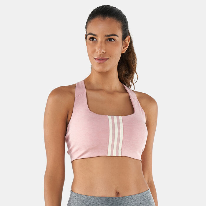 adidas Women's PowerImpact Training Medium-Support Sports Bra Pink image number 0
