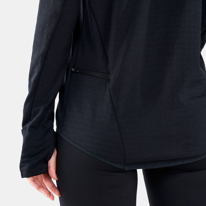 Nike Women's Therma-FIT Element Sweatshirt Black Nike Women's Therma-FIT Element Sweatshirt Black image number 3