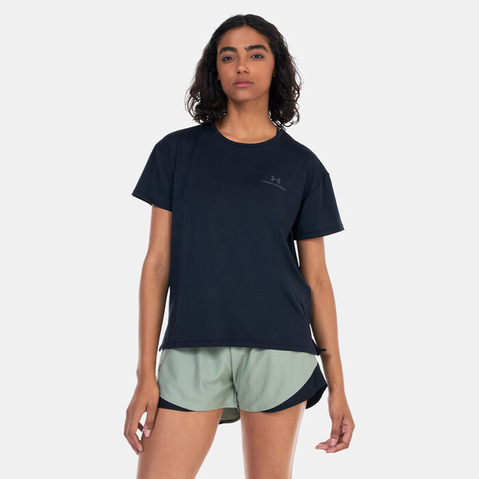 Under Armour Women's UA RUSH™ Energy 2.0 Training T-Shirt Black image number 0