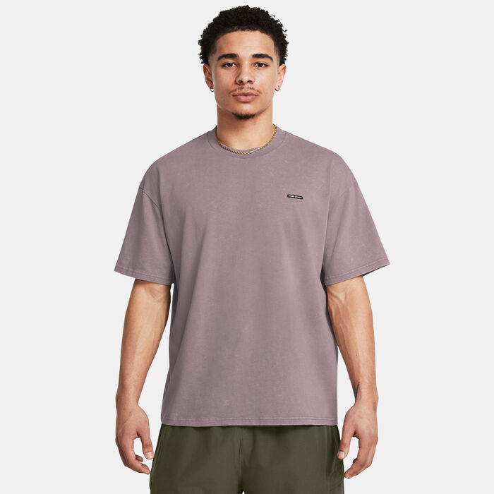 Under Armour Men's Heavyweight Logo T-Shirt Grey Under Armour Men's Heavyweight Logo T-Shirt Grey image number 0