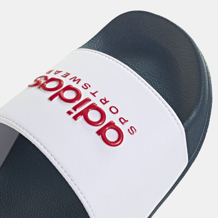 adidas Men's Adilette Shower Slides White adidas Men's Adilette Shower Slides White image number 4