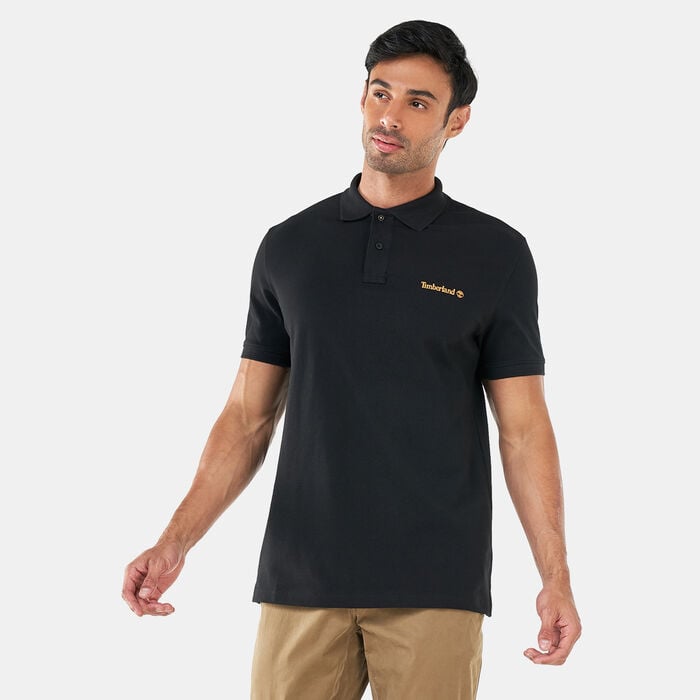 Timberland Men's Small Logo Polo Shirt Black Timberland Men's Small Logo Polo Shirt Black image number 0