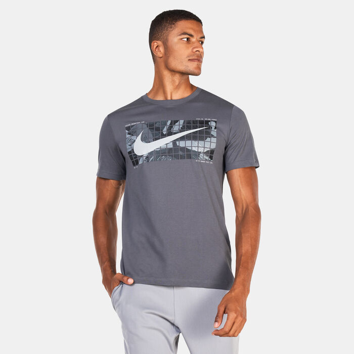 Nike Men's Dri-FIT Camo T-Shirt Grey Nike Men's Dri-FIT Camo T-Shirt Grey image number 0