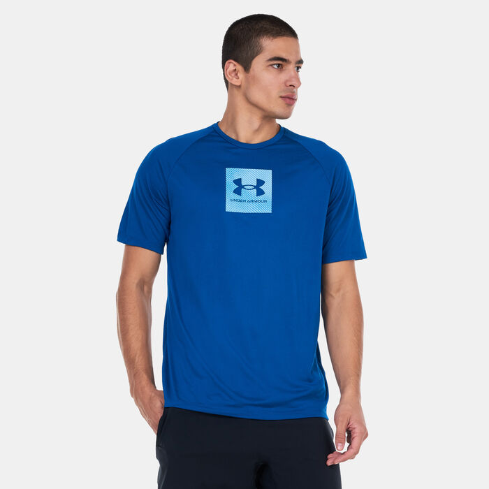 Under Armour Men's UA Tech™ Print Fill Training T-Shirt Blue image number 0