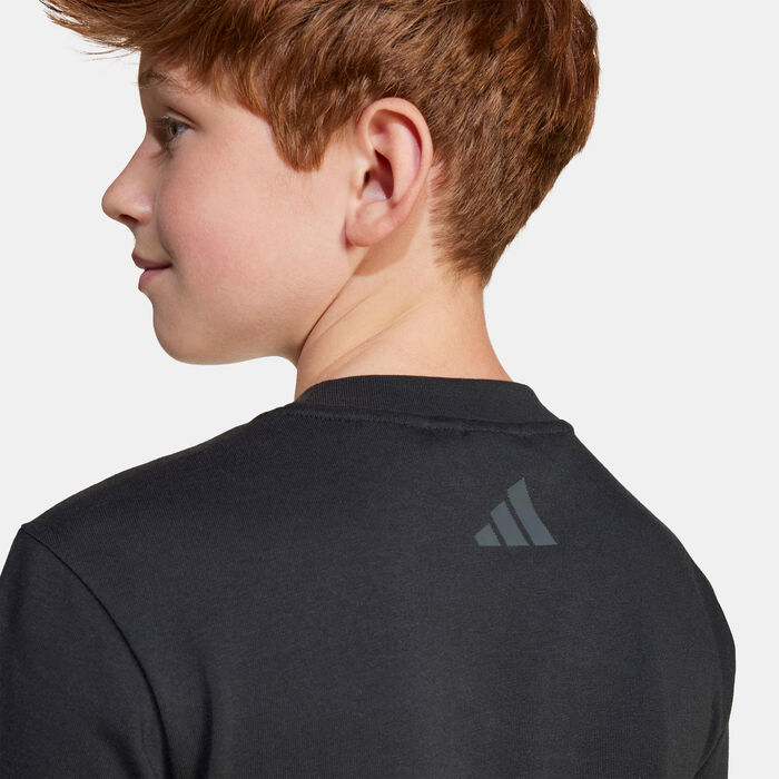 adidas Kids' x Smileyworld Graphics T-Shirt Black adidas Kids' x Smileyworld Graphics T-Shirt Black image number 4