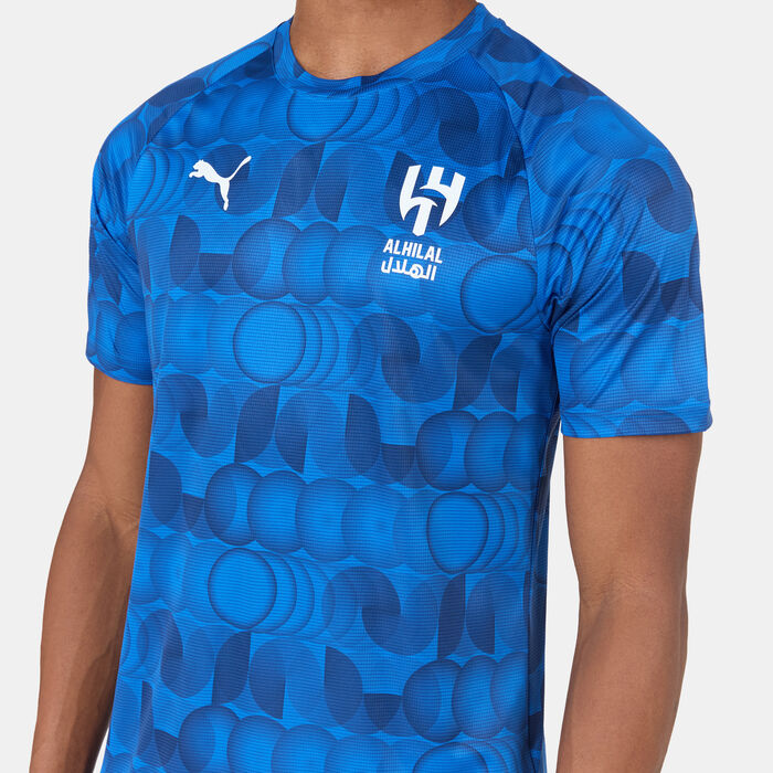 PUMA Men's Al Hilal Training Football Jersey Blue PUMA Men's Al Hilal Training Football Jersey Blue image number 3