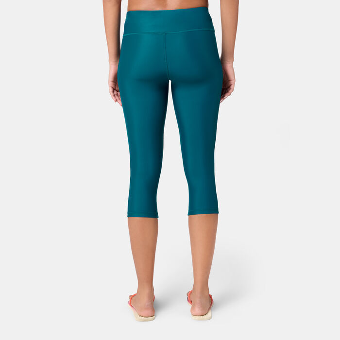 COEGA Women's 3/4 Swimming Leggings Green COEGA Women's 3/4 Swimming Leggings Green image number 1