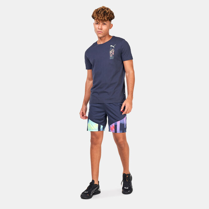 PUMA Men's Neymar Jr 24/7 Graphic Football T-Shirt Blue PUMA Men's Neymar Jr 24/7 Graphic Football T-Shirt Blue image number 2