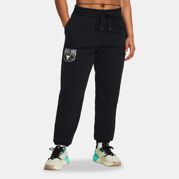 Under Armour Women's Project Rock Graphic Sweatpants Black Under Armour Women's Project Rock Graphic Sweatpants Black image number 0