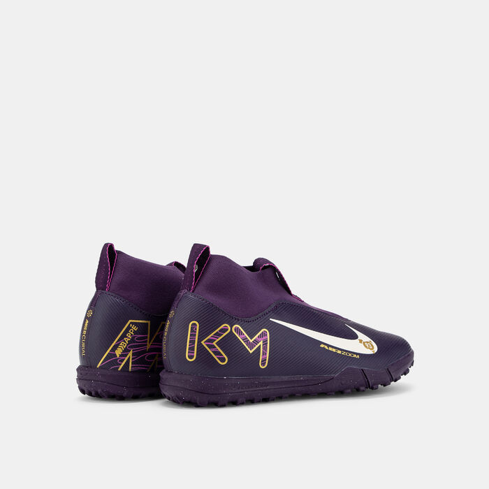 Nike Kids' Kylian Mbappe Mercurial Superfly 10 Academy Turf Ground Football Shoes Purple Nike Kids' Kylian Mbappe Mercurial Superfly 10 Academy Turf Ground Football Shoes Purple image number 2