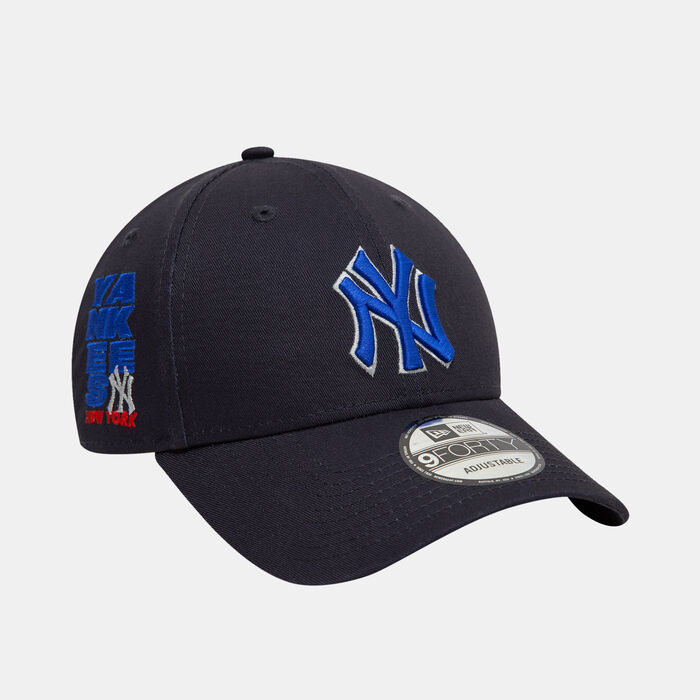 New Era Men's MLB New York Yankees Side Patch 9FORTY Cap Blue New Era Men's MLB New York Yankees Side Patch 9FORTY Cap Blue image number 2