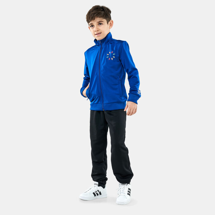 adidas Originals Kids' Adicolor Track Jacket Blue adidas Originals Kids' Adicolor Track Jacket Blue image number 2