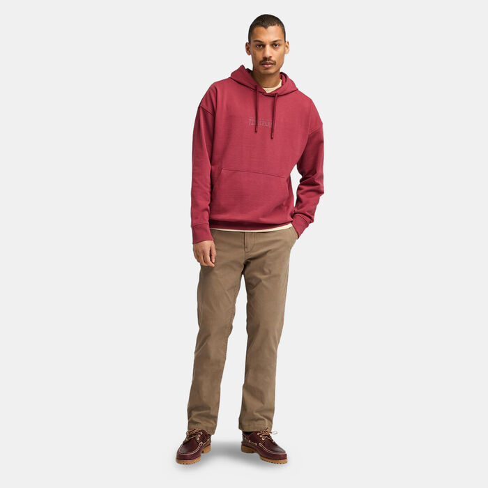 Timberland Men's Back Logo Hoodie Red image number 2