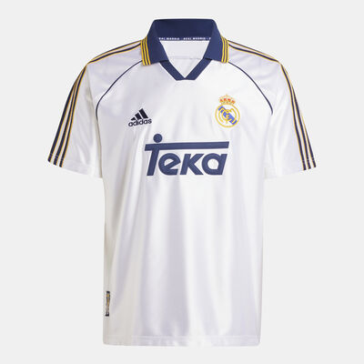 adidas Men's Real Madrid 99/00 Home Retro Football Jersey White