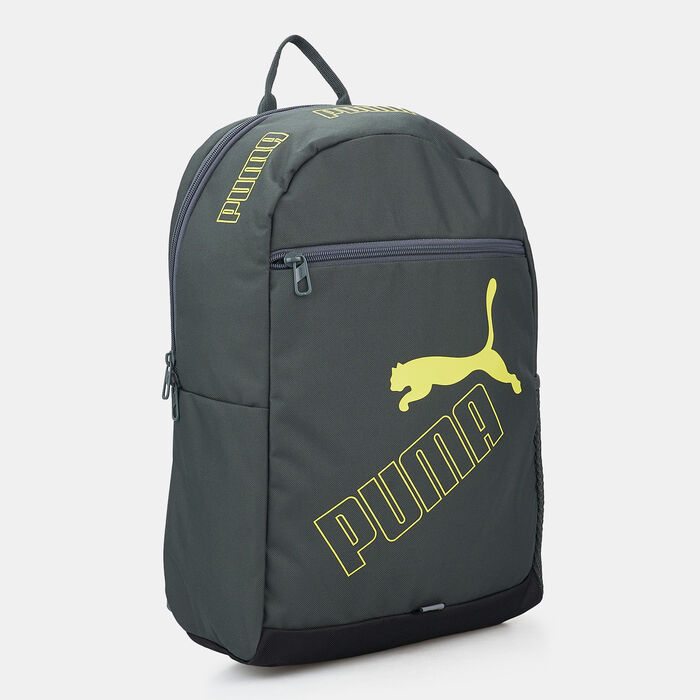 PUMA Logo Phase II Backpack Grey PUMA Logo Phase II Backpack Grey image number 2