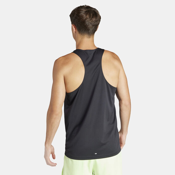 adidas Men's Run It Tank Top Black adidas Men's Run It Tank Top Black image number 1