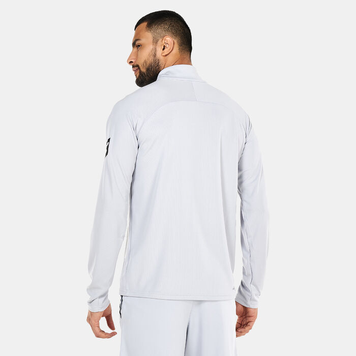 New Balance Men's Tenacity Football Training 1/4 Zip Top Grey New Balance Men's Tenacity Football Training 1/4 Zip Top Grey image number 1