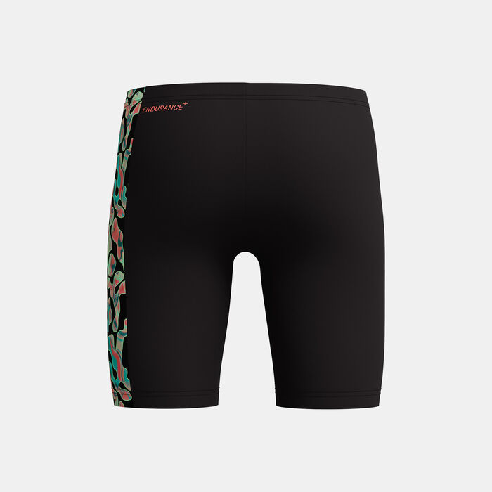 Speedo Kids' Digital Panel Swimming Jammers Black Speedo Kids' Digital Panel Swimming Jammers Black image number 1