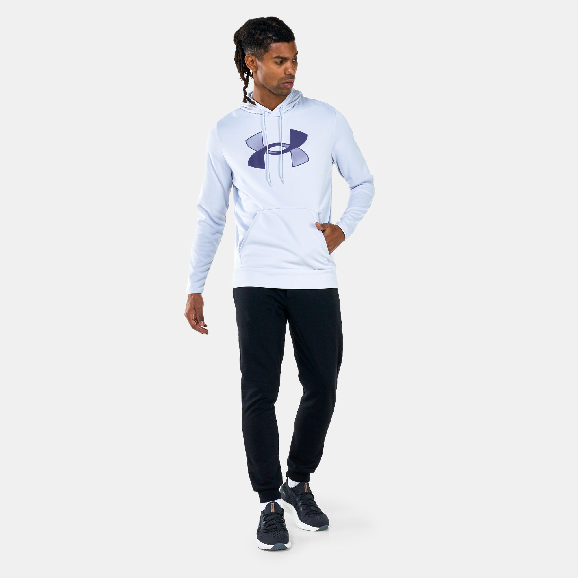 Buy Under Armour Men s Armour Fleece Big Logo Hoodie Grey in KSA SSS