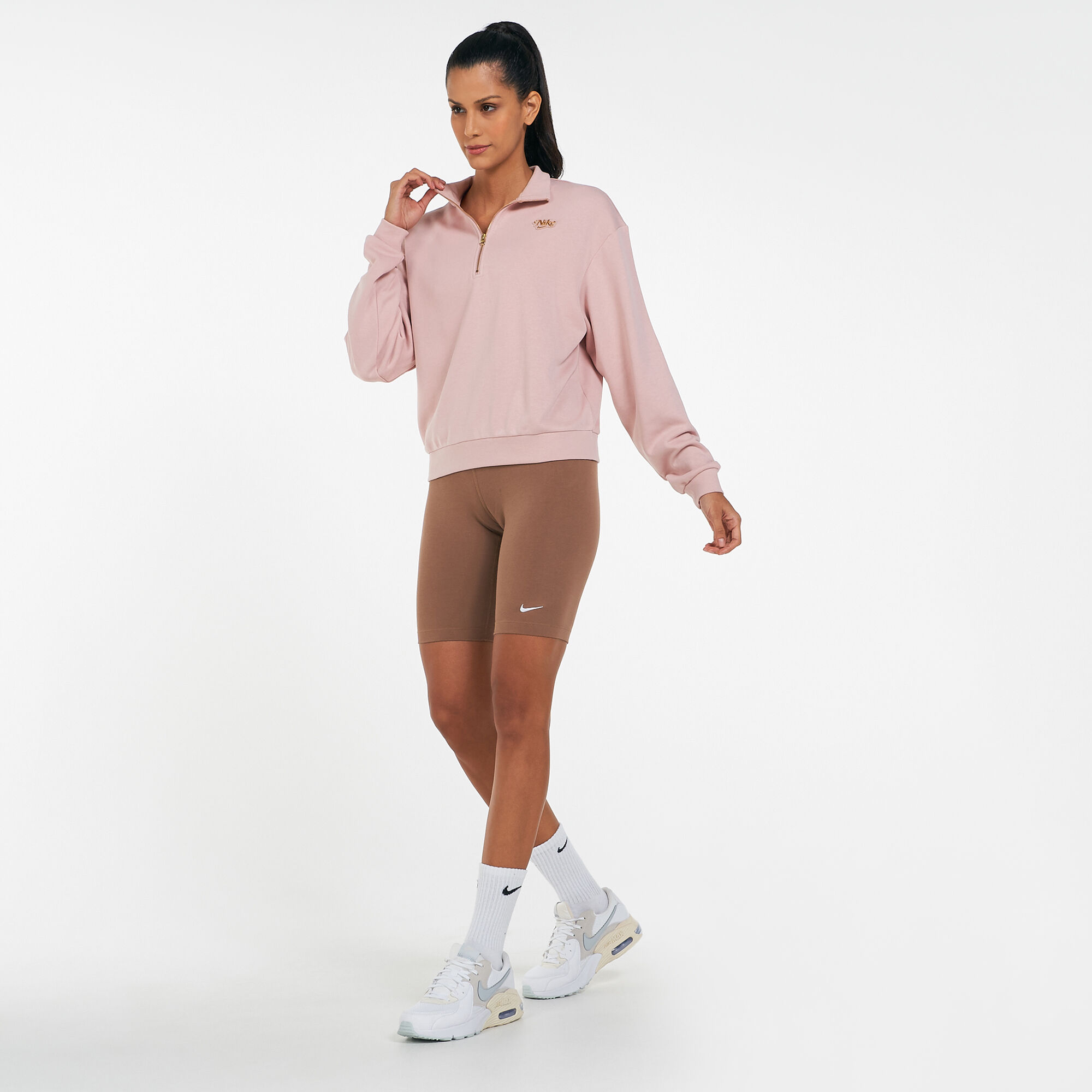 Nike rose gold sale metallic air track jacket