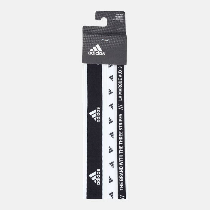 adidas Training Headbands (3 Pack) Black adidas Training Headbands (3 Pack) Black image number 0
