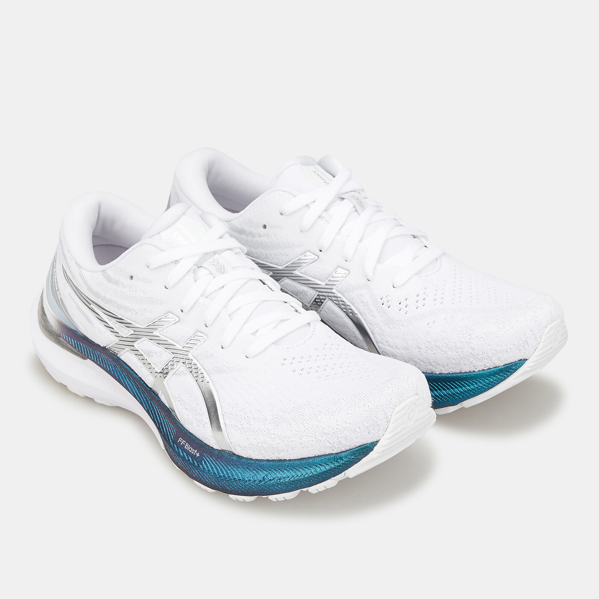 Asics kayano deals platinum womens
