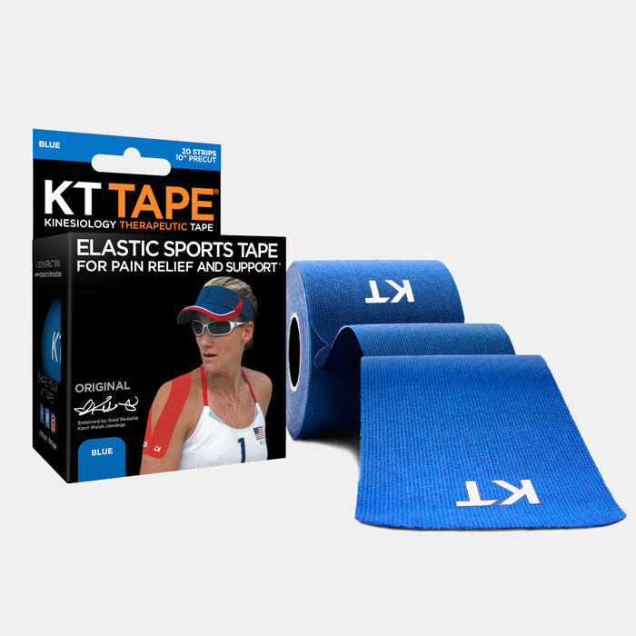 KT Tape Original 20 Pre-Cut Strips Blue KT Tape Original 20 Pre-Cut Strips Blue image number 0