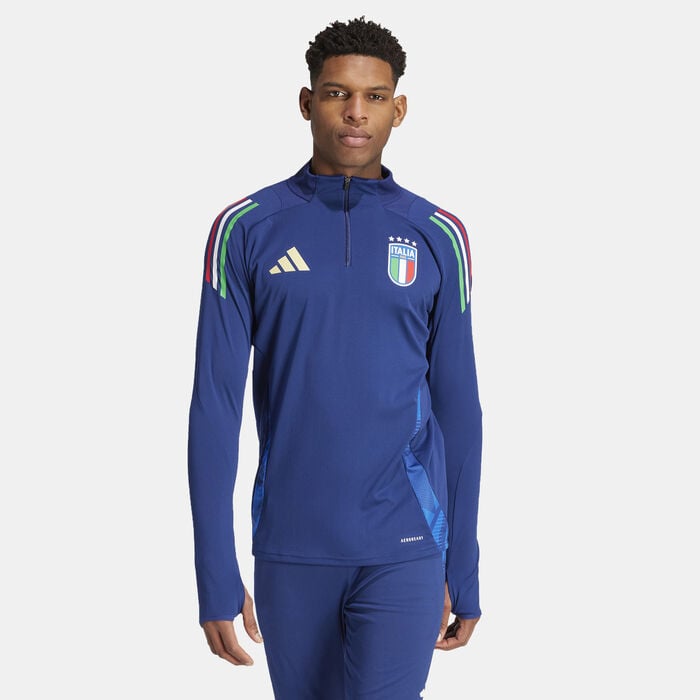 adidas Men's Italy Tiro 24 Competition Football Top Blue adidas Men's Italy Tiro 24 Competition Football Top Blue image number 0