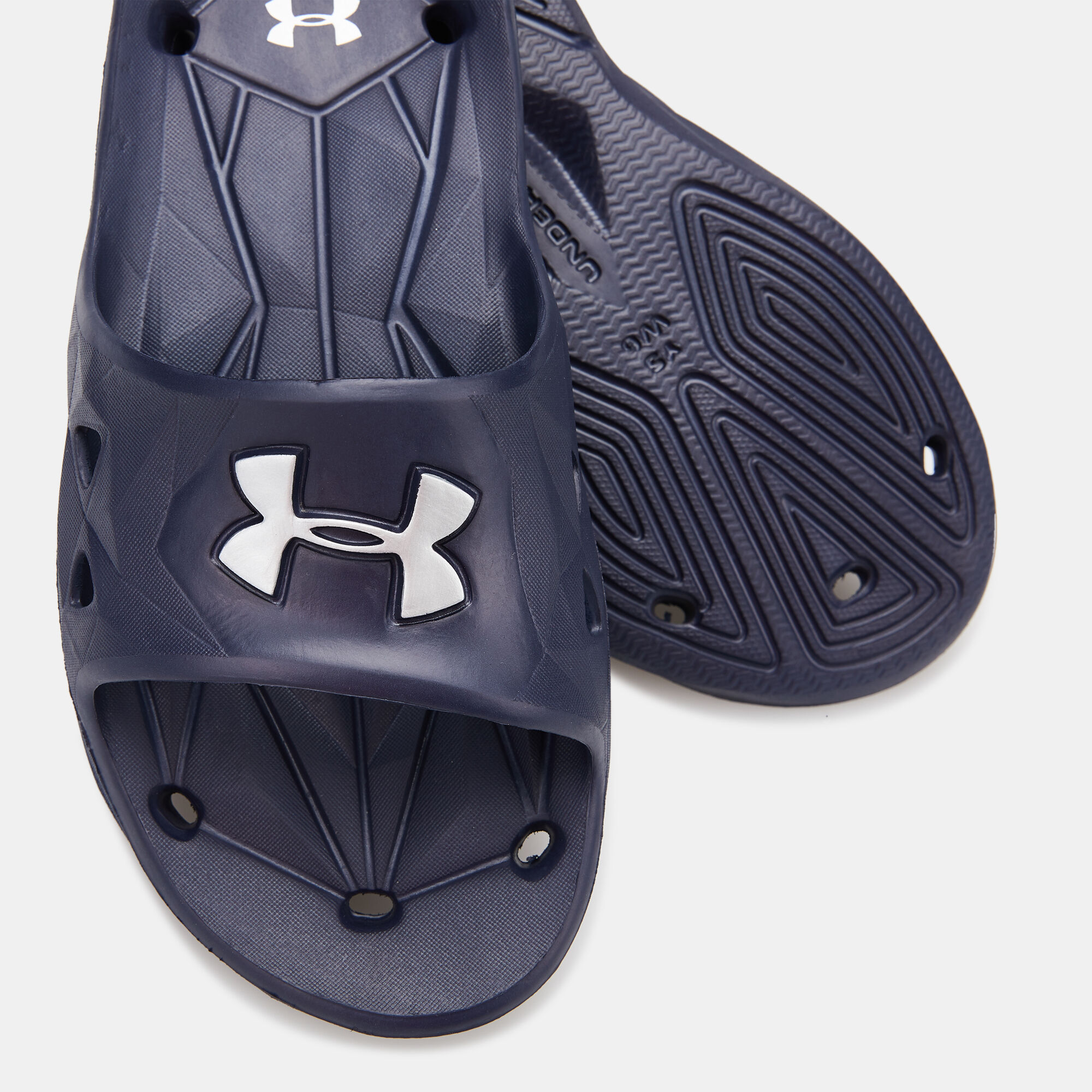 Buy Under Armour Kids Locker III Slides Older Kids Blue in KSA SSS