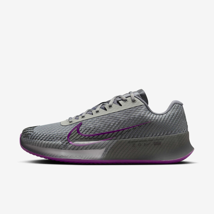 Nike Men's Court Air Zoom Vapor 11 Clay Tennis Shoes Grey Nike Men's Court Air Zoom Vapor 11 Clay Tennis Shoes Grey image number 0