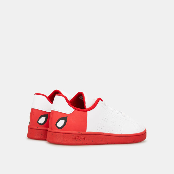 adidas Kids' X Marvel Advantage Spider-Man Shoe White adidas Kids' X Marvel Advantage Spider-Man Shoe White image number 2