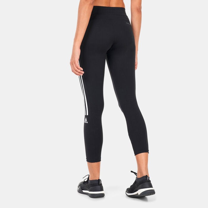 adidas Women's AEROREADY Designed to Move Cotton-Touch 7/8 Leggings Black image number 1