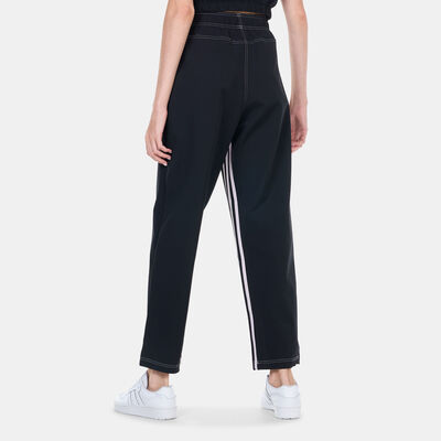 adidas Women's Dance 3-Stripes Wide-Leg Trousers Black