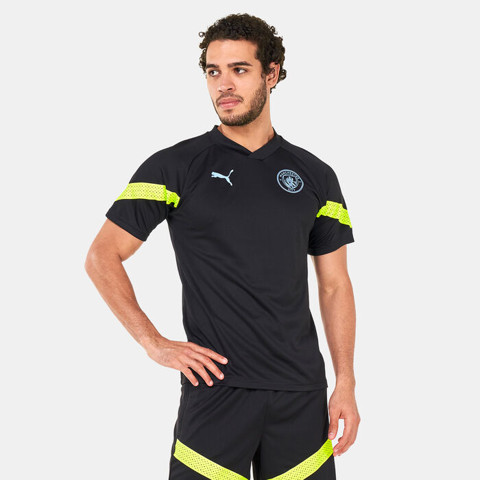 PUMA Men's Manchester City F.C. Training Jersey Black PUMA Men's Manchester City F.C. Training Jersey Black image number 0