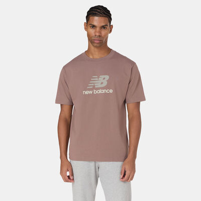 New Balance Men's Athletics Logo T-Shirt Beige