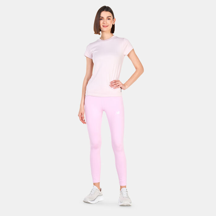 New Balance Women's Perfect Rib T-Shirt Pink New Balance Women's Perfect Rib T-Shirt Pink image number 2
