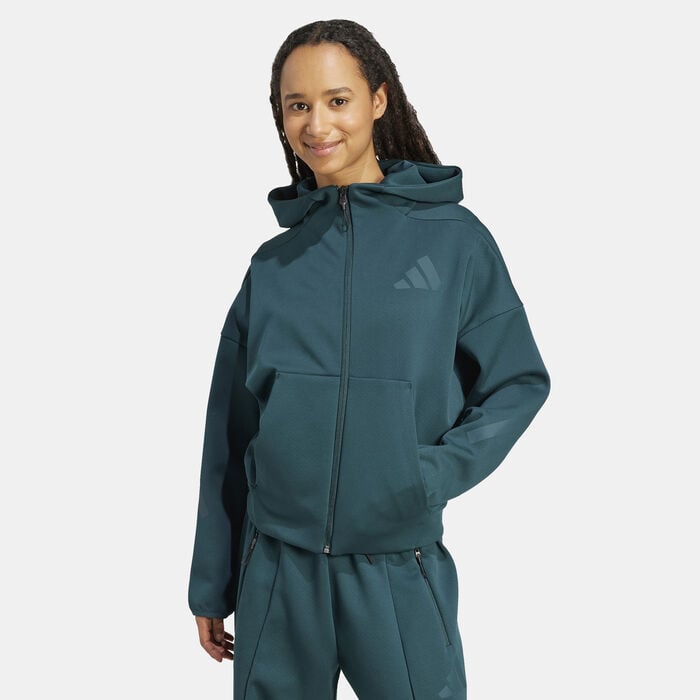 adidas Women's Z.N.E. Hoodie Green adidas Women's Z.N.E. Hoodie Green image number 0
