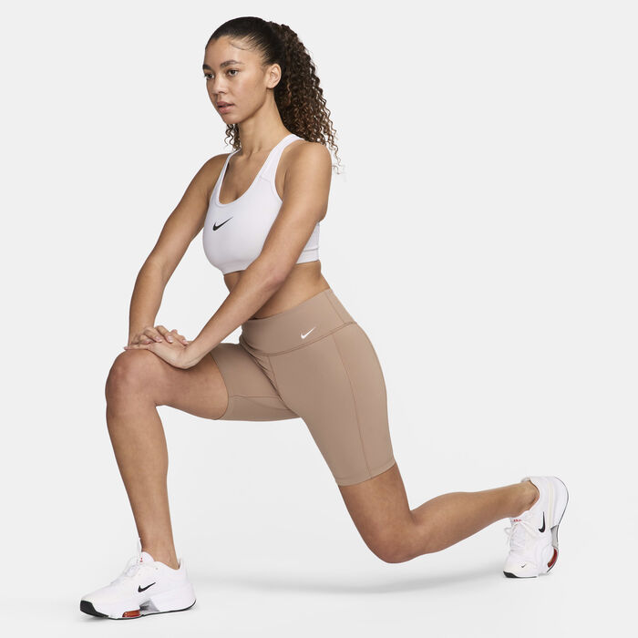 Nike Women's One Leak Protection: Period Mid-Rise Biker Shorts Black Nike Women's One Leak Protection: Period Mid-Rise Biker Shorts Black image number 7