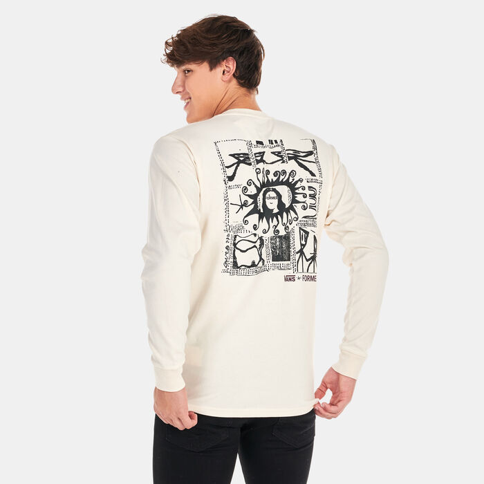Vans Men's x Former Long Sleeve T-Shirt Beige Vans Men's x Former Long Sleeve T-Shirt Beige image number 0