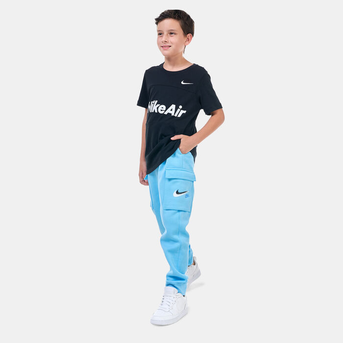 Nike Kids' Sportswear Fleece Graphic Cargo Trousers Blue Nike Kids' Sportswear Fleece Graphic Cargo Trousers Blue image number 2