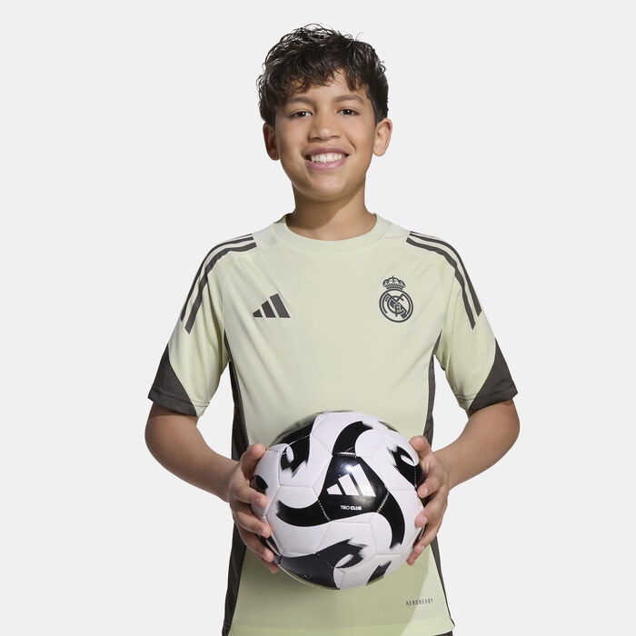 adidas Kids' Real Madrid Tiro 25 Competition Training Football Top Green adidas Kids' Real Madrid Tiro 25 Competition Training Football Top Green image number 4
