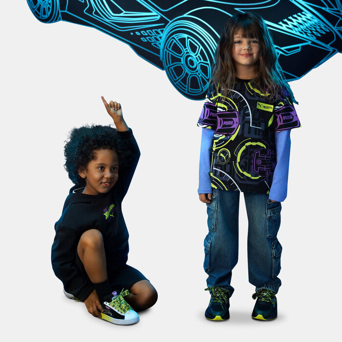 PUMA Kids' HOT WHEELS Printed T-Shirt Black image number 2