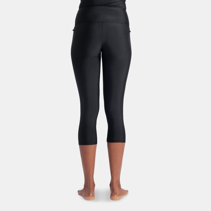 Arena Women's Modesty 3/4 Swimming Leggings Black Arena Women's Modesty 3/4 Swimming Leggings Black image number 1
