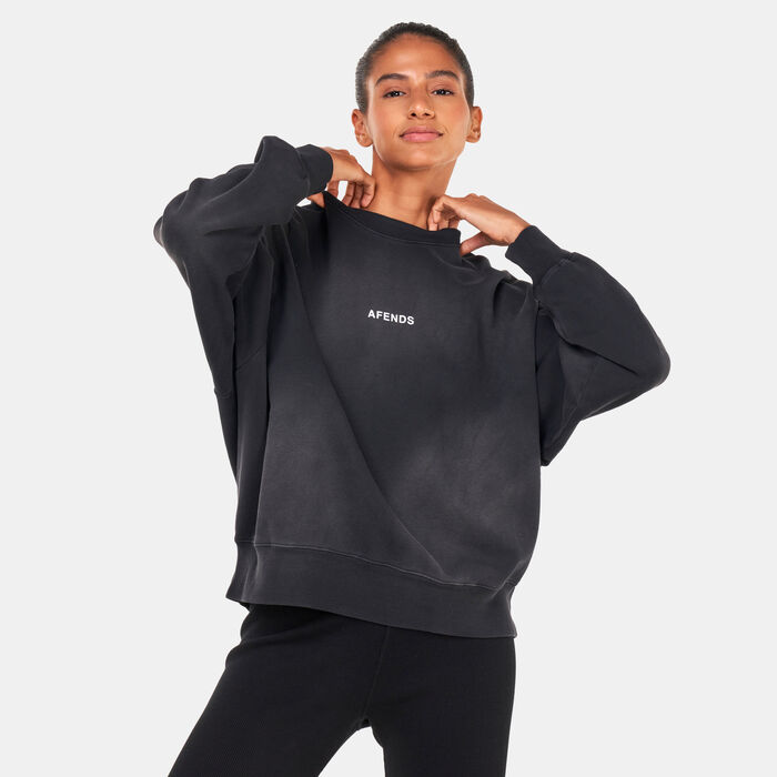 AFFENDS Women's Boundless Recycled Crewneck Sweatshirt Black image number 0