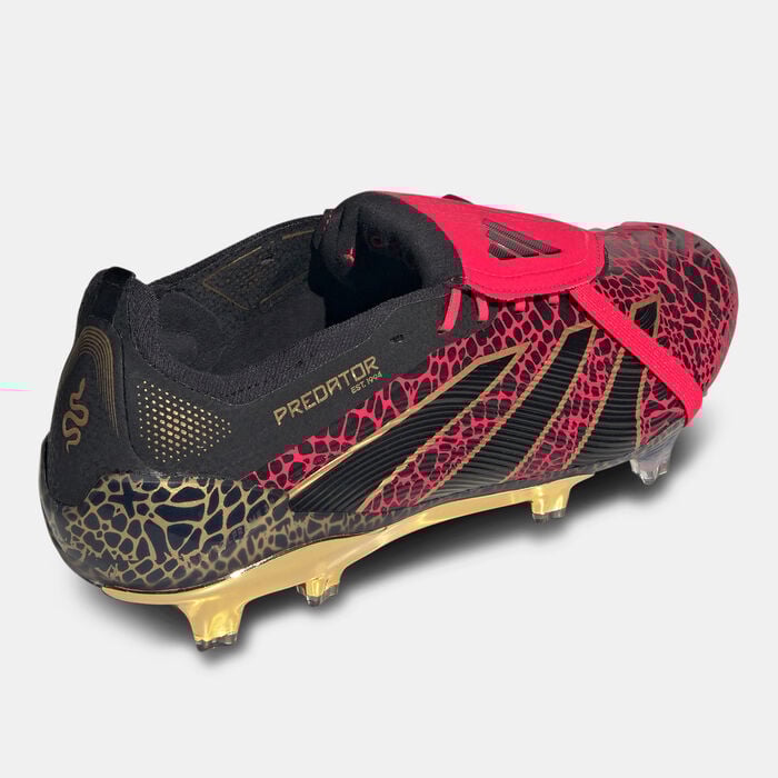 adidas Men's Predator Elite Fold-Over Tongue Firm Ground Boots Black adidas Men's Predator Elite Fold-Over Tongue Firm Ground Boots Black image number 2