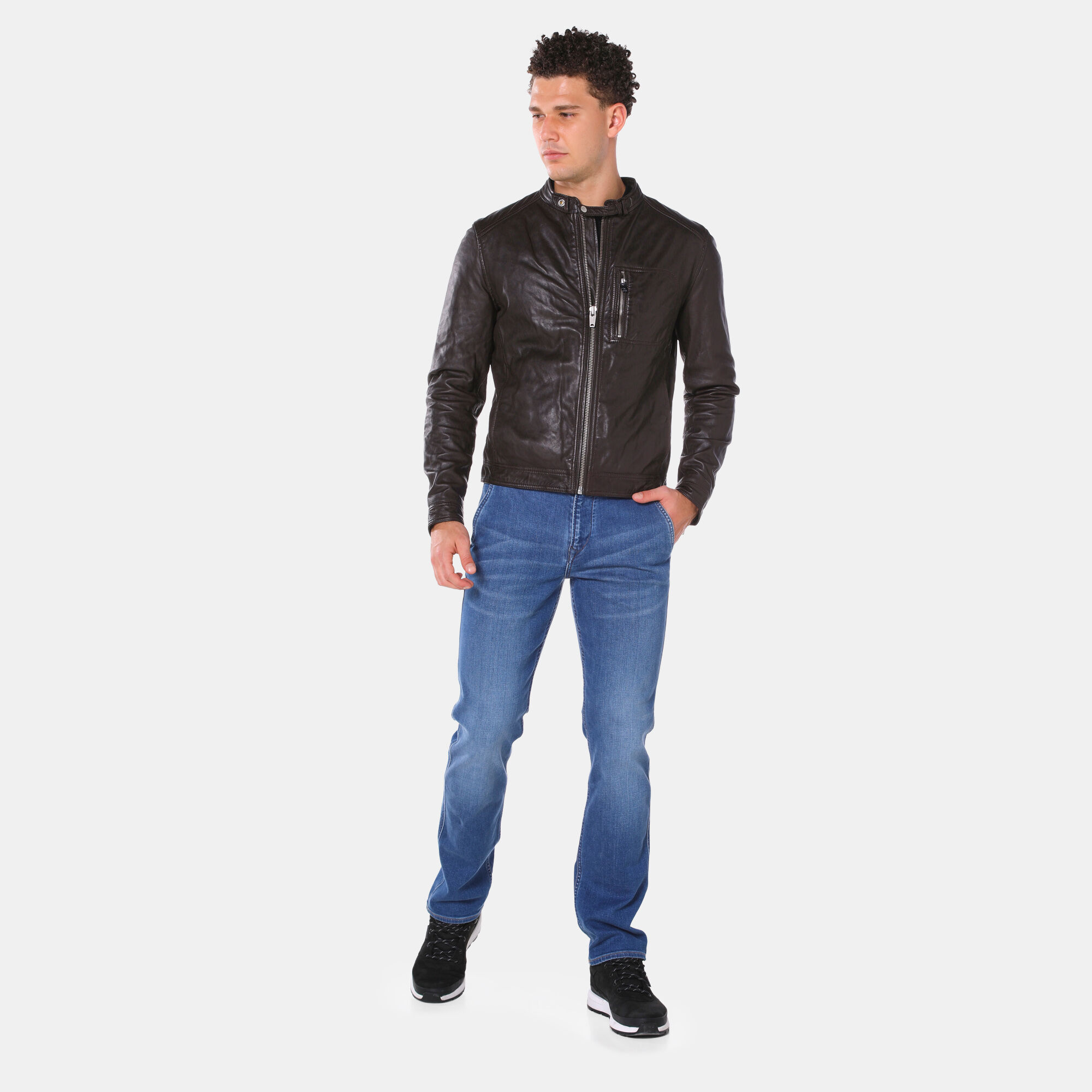 Timberland kinsman leather jacket deals
