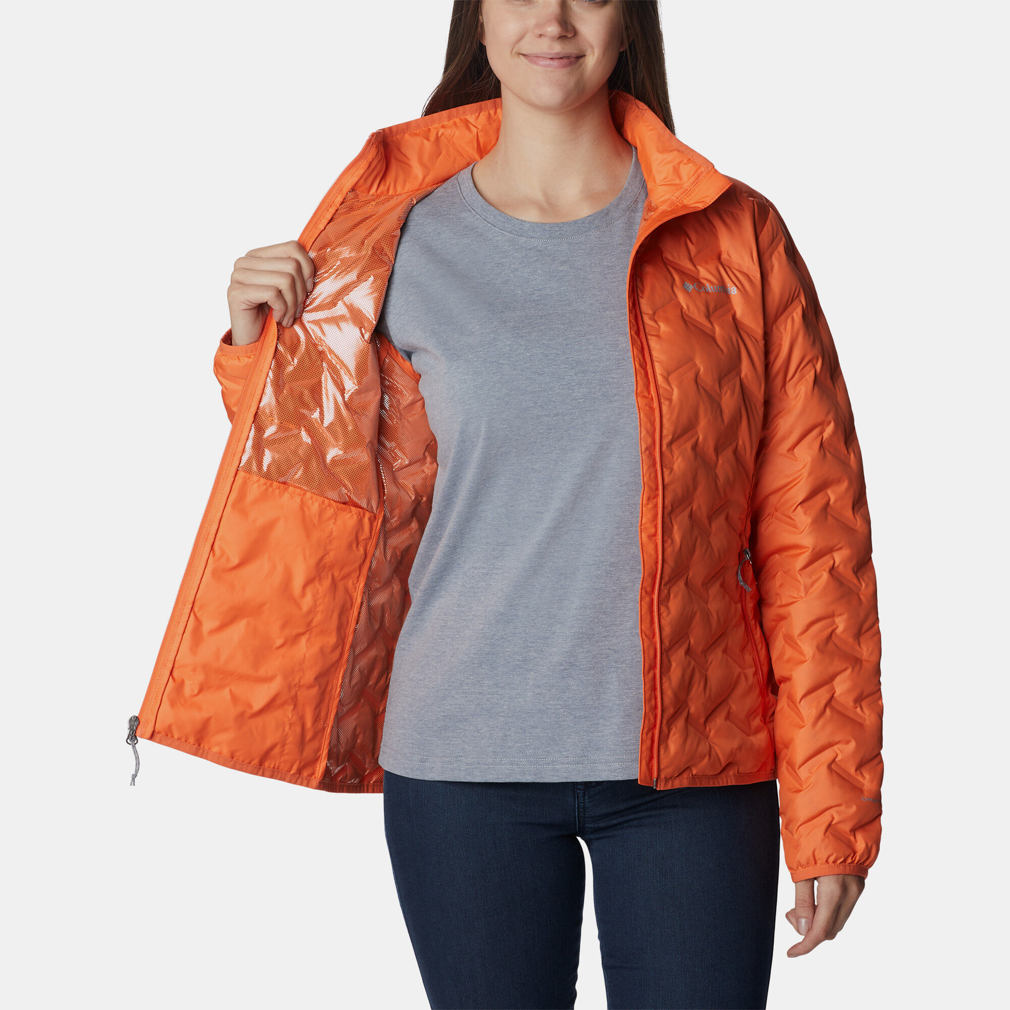 Women s Delta Ridge Down Jacket Orange Columbia in KSA SSS