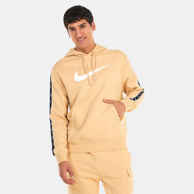 Nike Men's Sportswear Repeat Pullover Fleece Hoodie Beige